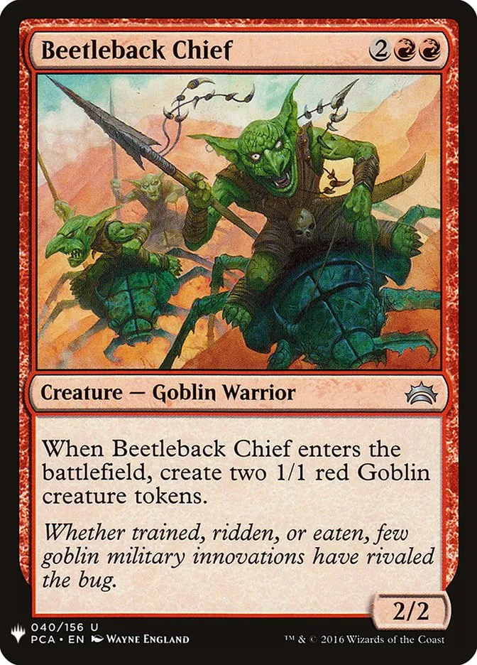 Beetleback Chief Front Face