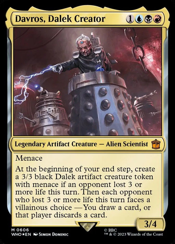 Davros, Dalek Creator Front Face