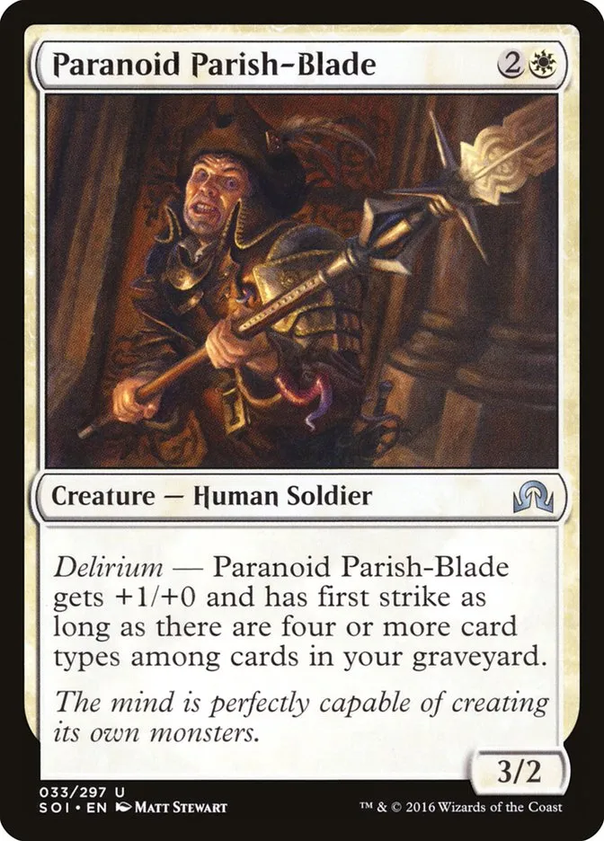 Paranoid Parish-Blade Front Face