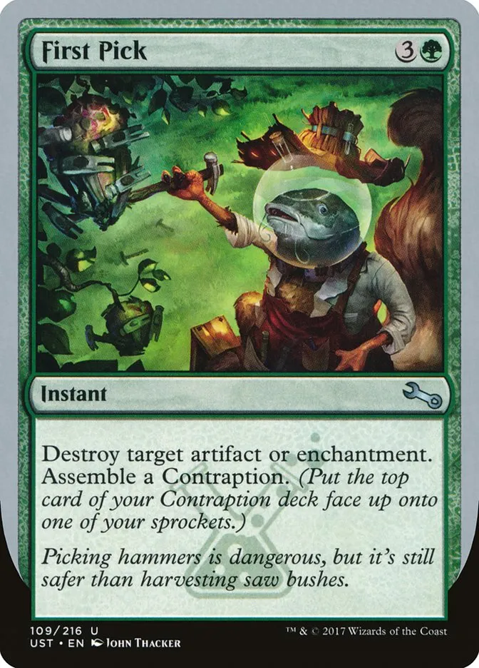 First Pick Front Face