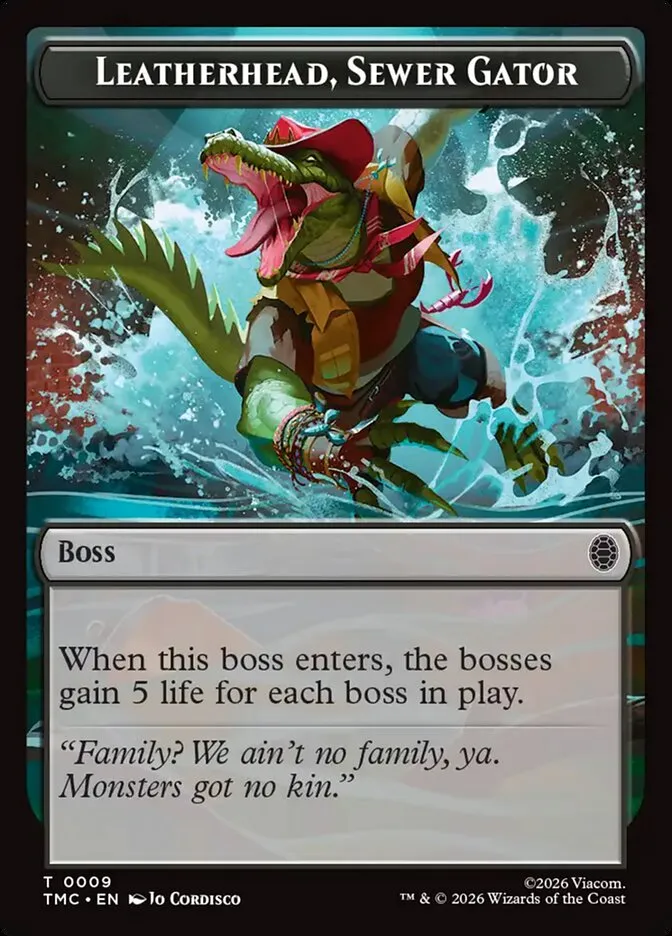 Leatherhead, Sewer Gator Front Face