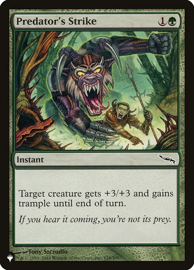 Predator's Strike Front Face