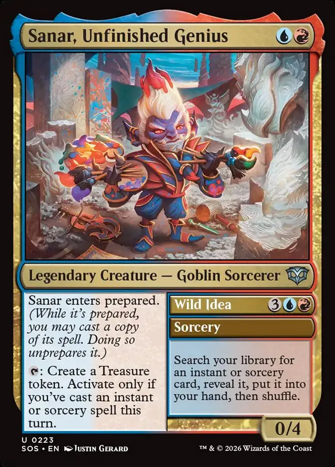 Sanar, Unfinished Genius // Wild Idea Front Face