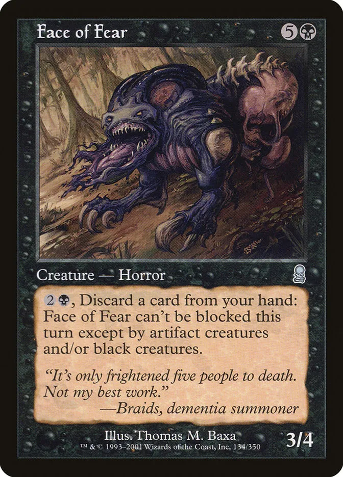 Face of Fear Front Face