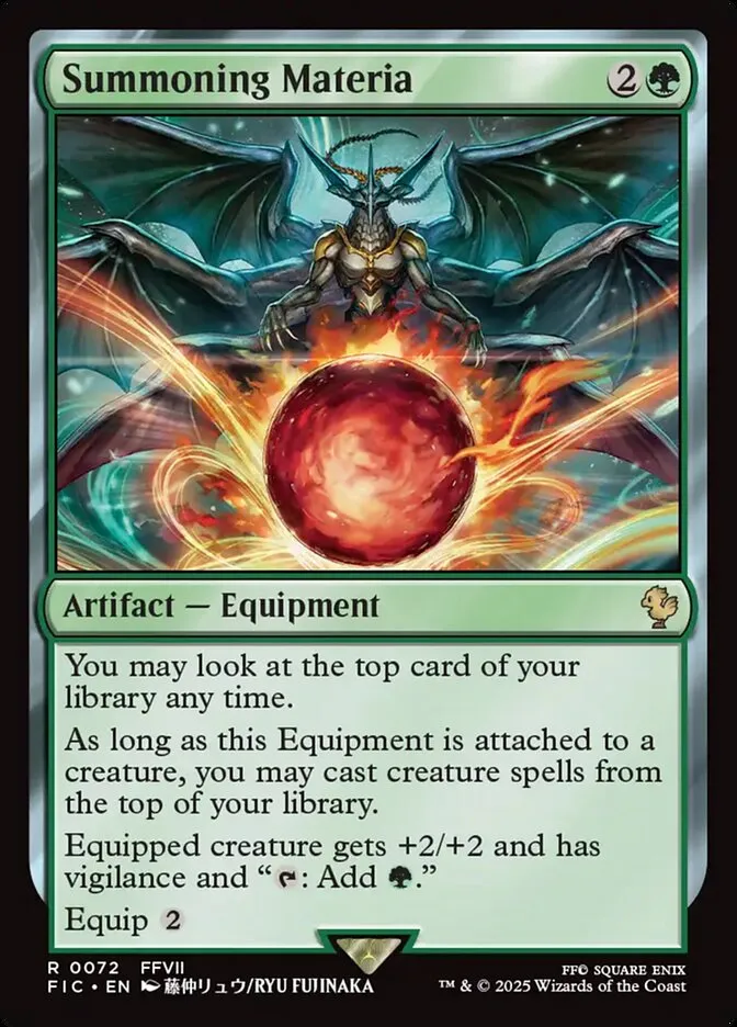 Summoning Materia Front Face