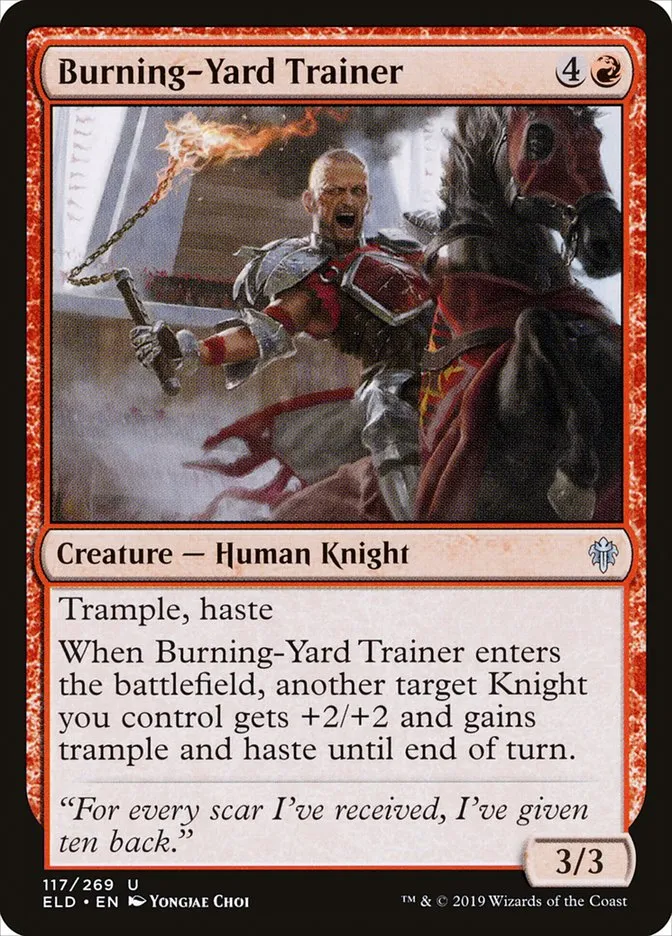 Burning-Yard Trainer Front Face