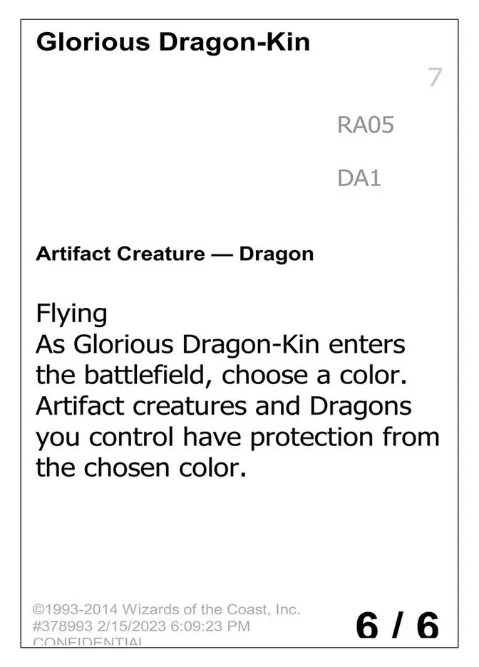 Glorious Dragon-Kin Front Face