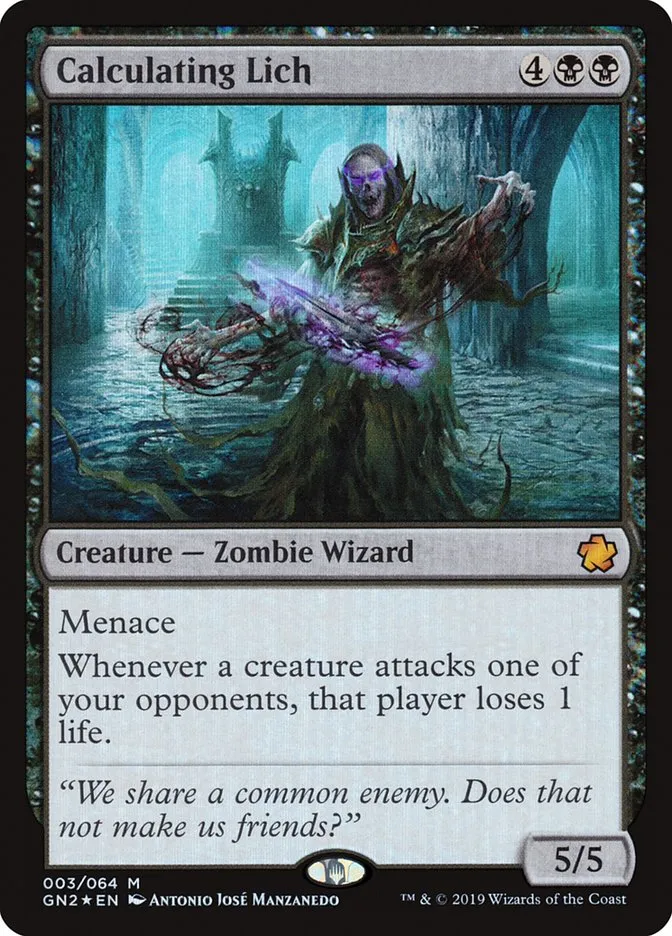 Calculating Lich Front Face