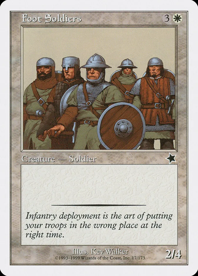Foot Soldiers Front Face