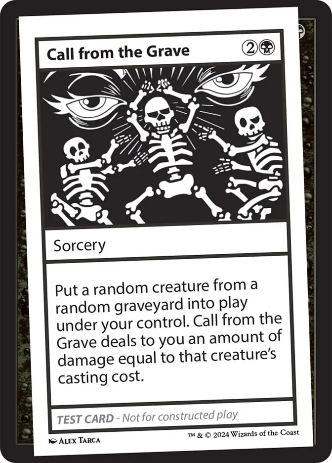 Call from the Grave Front Face