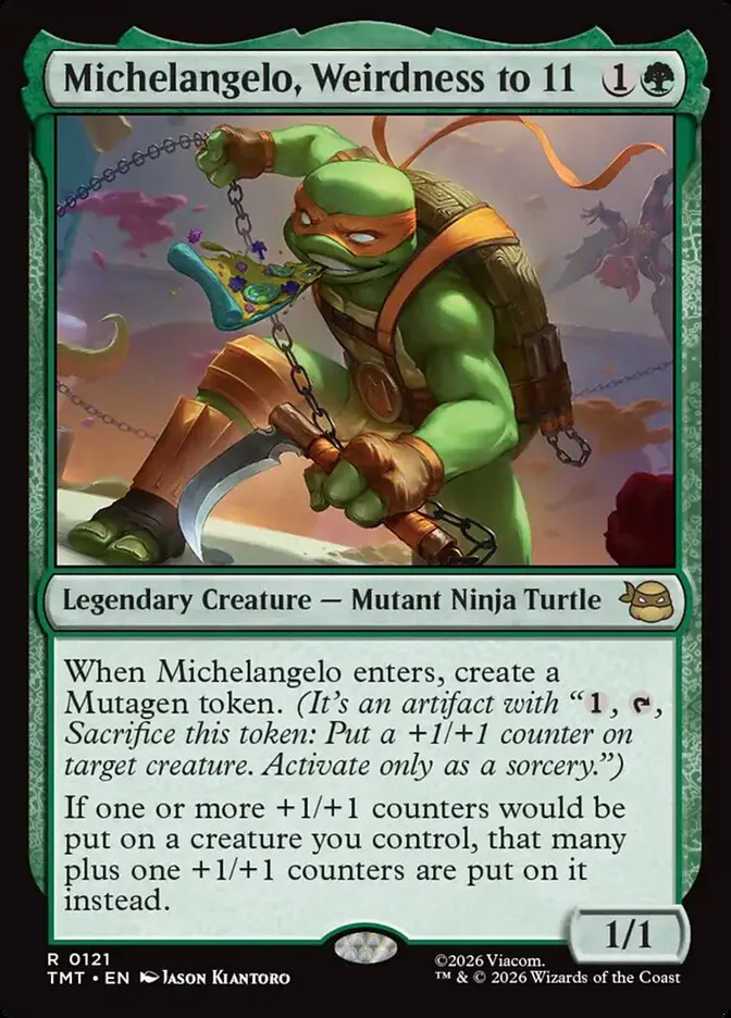 Michelangelo, Weirdness to 11 Front Face