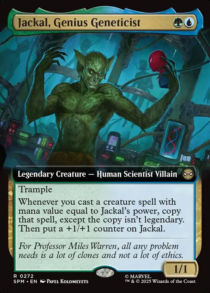 Jackal, Genius Geneticist Front Face
