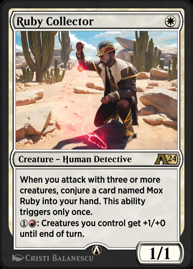 Ruby Collector Front Face