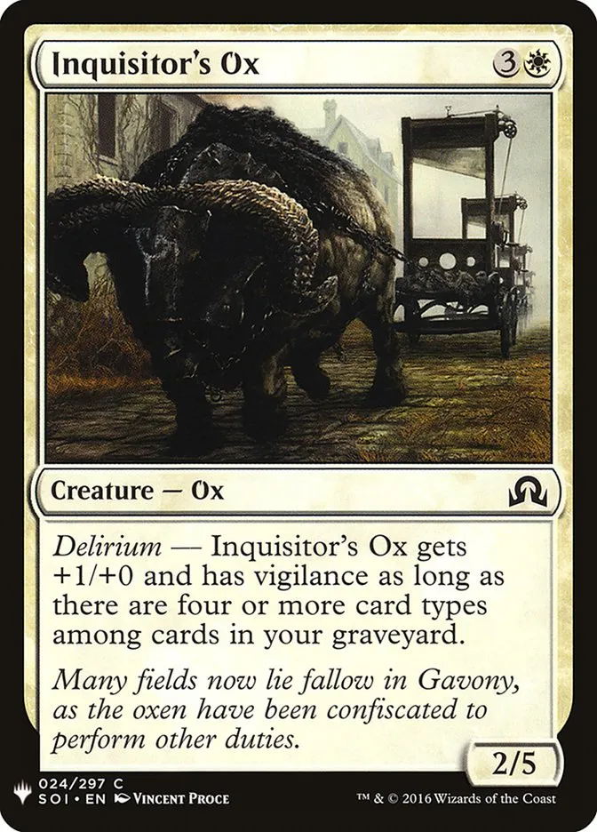 Inquisitor's Ox Front Face