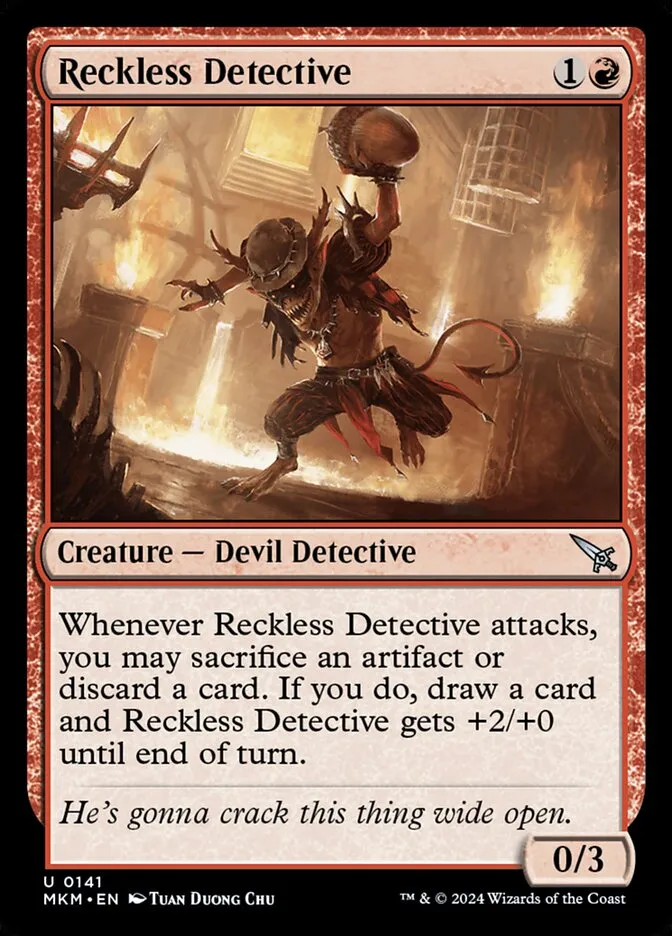 Reckless Detective Front Face