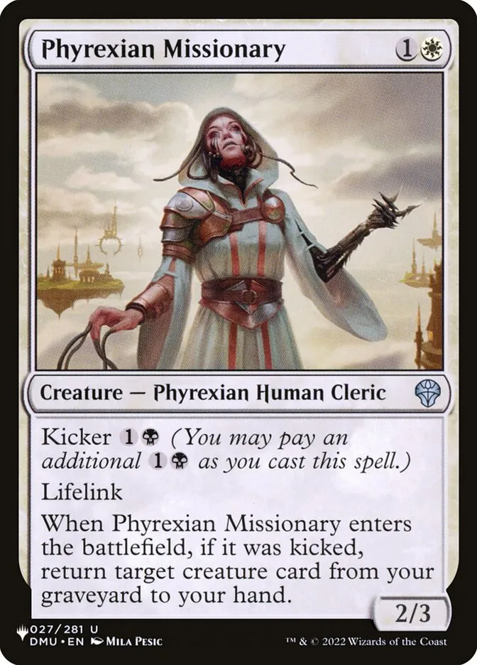 Phyrexian Missionary Front Face