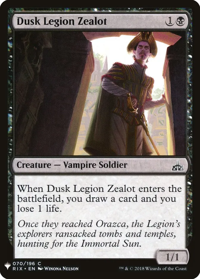 Dusk Legion Zealot Front Face