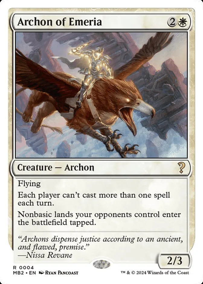 Archon of Emeria Front Face