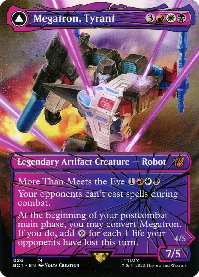 Megatron, Tyrant // Megatron, Destructive Force Front Face