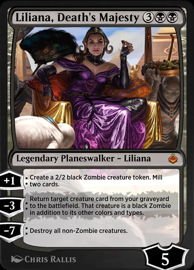 Liliana, Death's Majesty Front Face