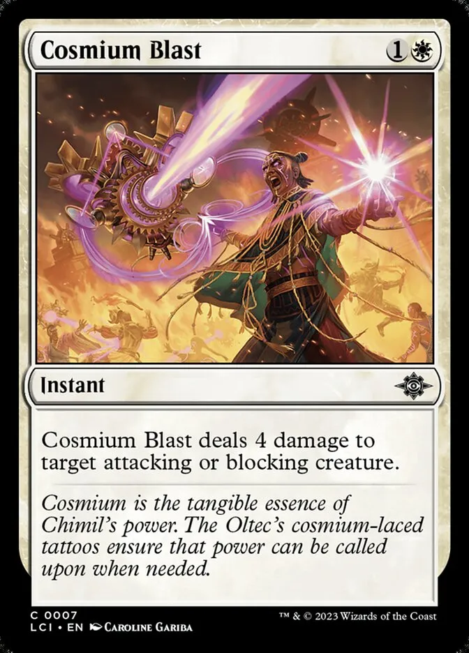 Cosmium Blast Front Face