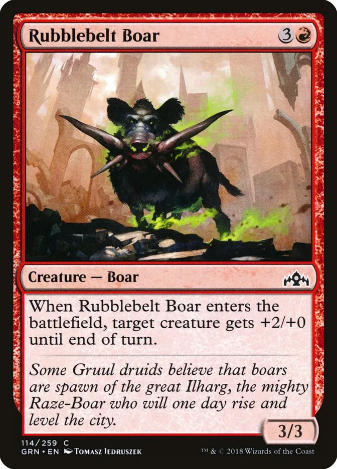 Rubblebelt Boar Front Face