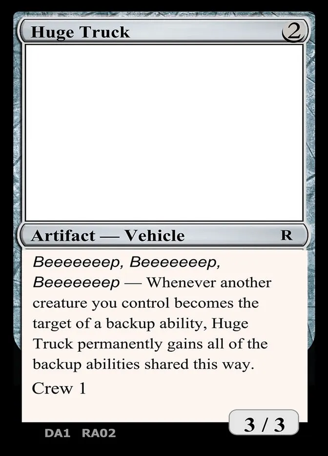 Huge Truck Front Face
