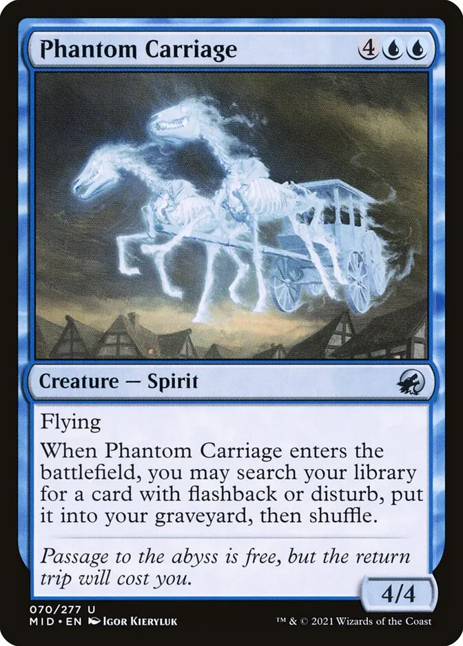 Phantom Carriage Front Face