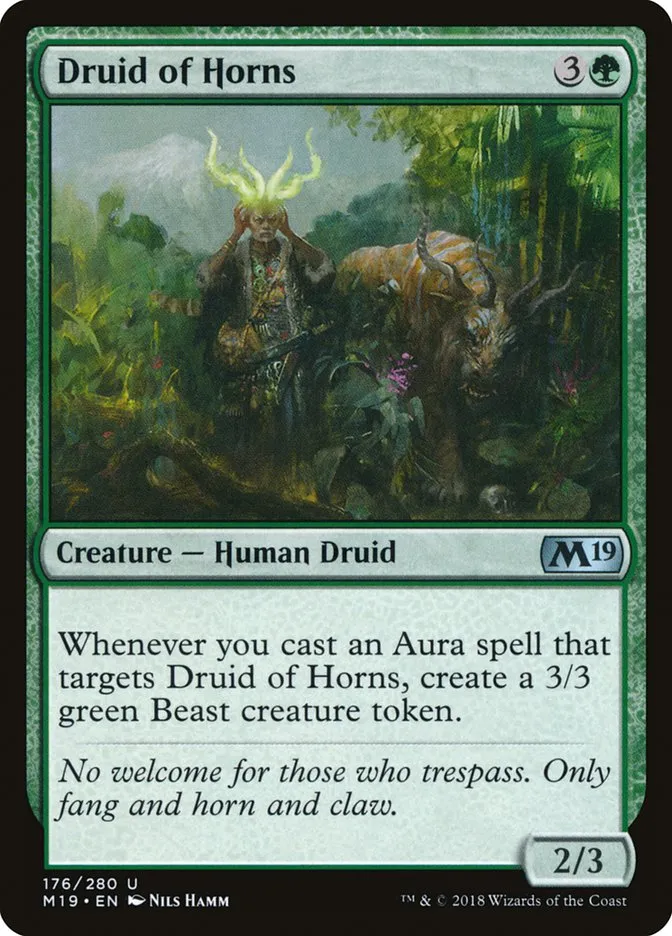 Druid of Horns Front Face
