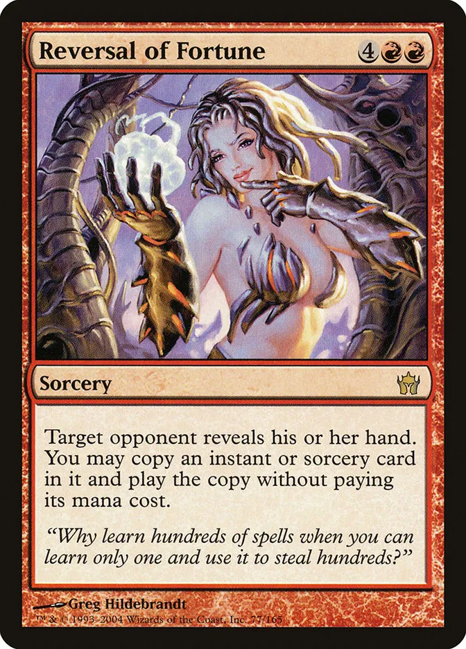 Reversal of Fortune Front Face