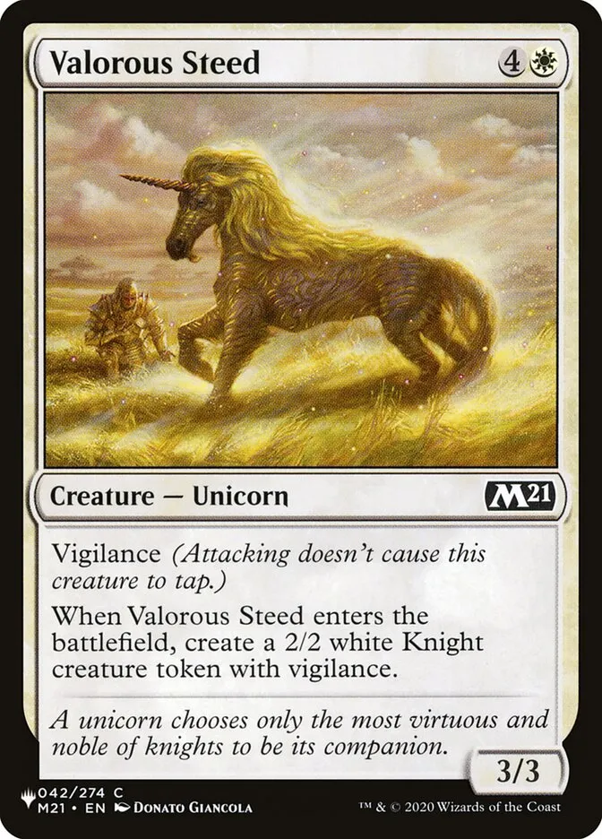 Valorous Steed Front Face