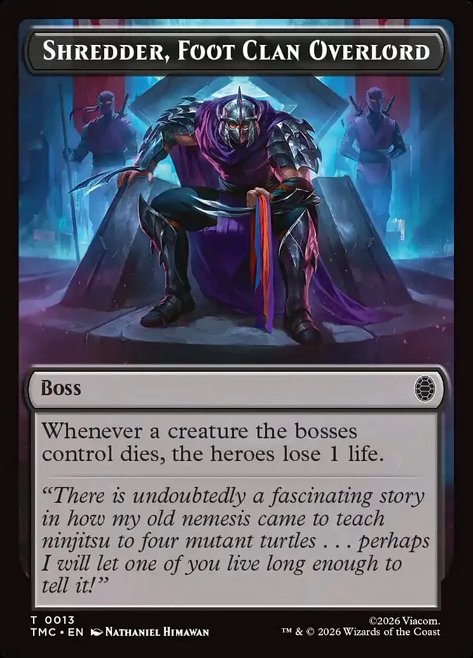 Shredder, Foot Clan Overlord Front Face