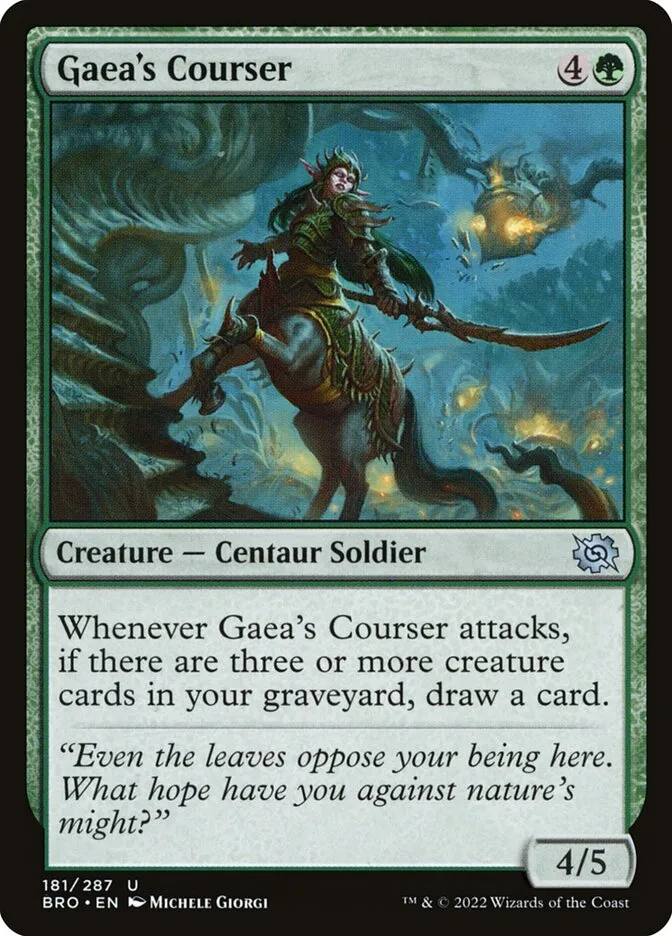 Gaea's Courser Front Face