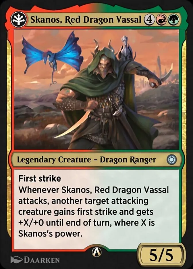 Skanos, Red Dragon Vassal Front Face