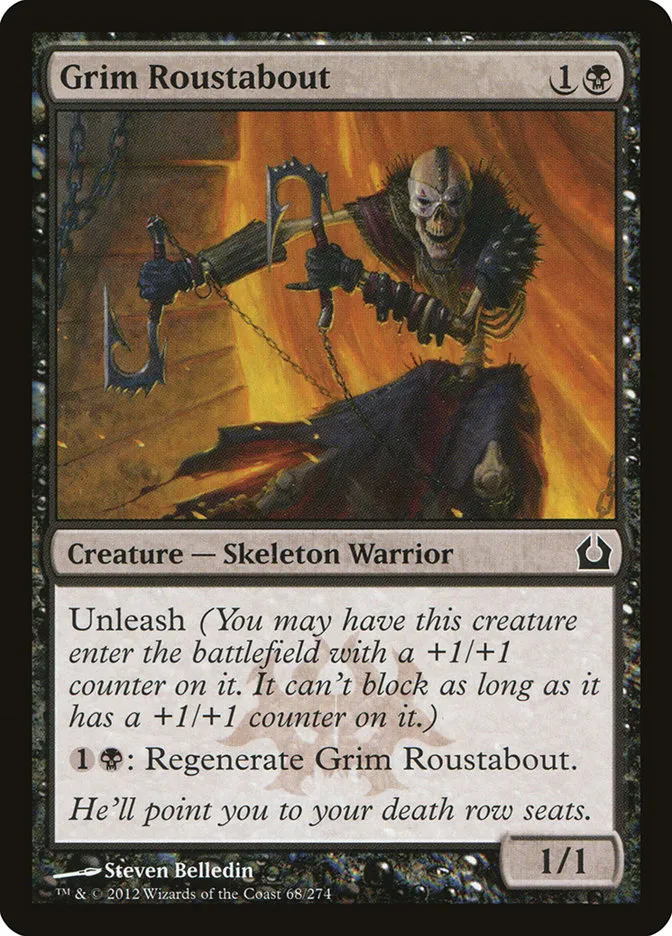 Grim Roustabout Front Face