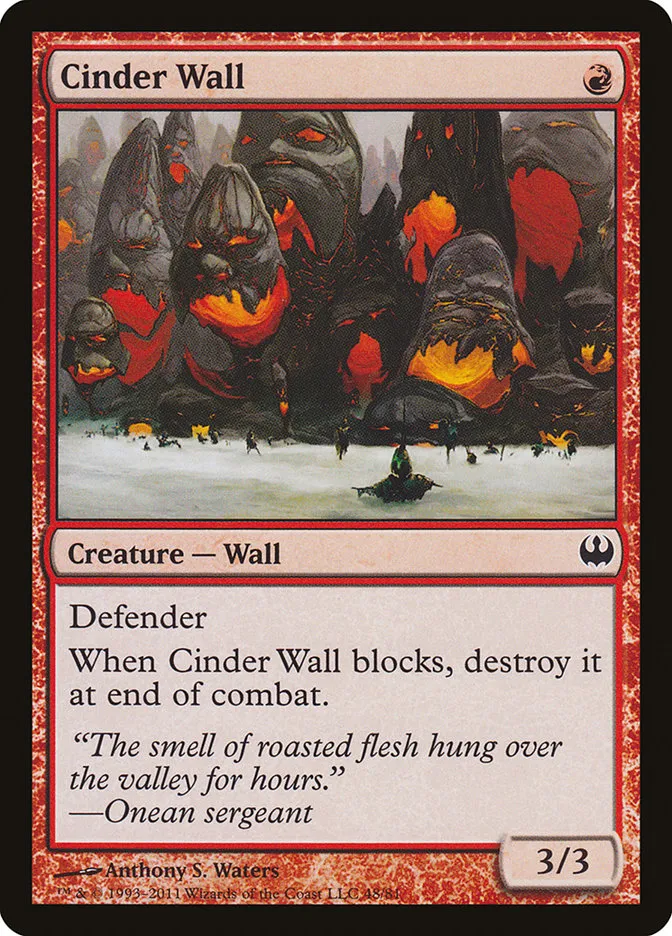 Cinder Wall Front Face