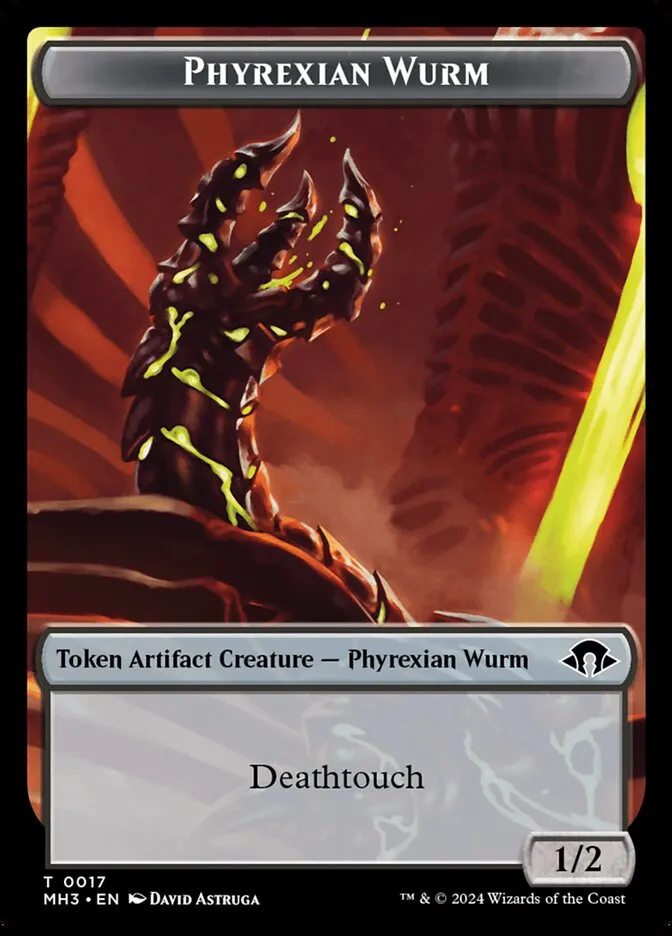 Phyrexian Wurm Front Face