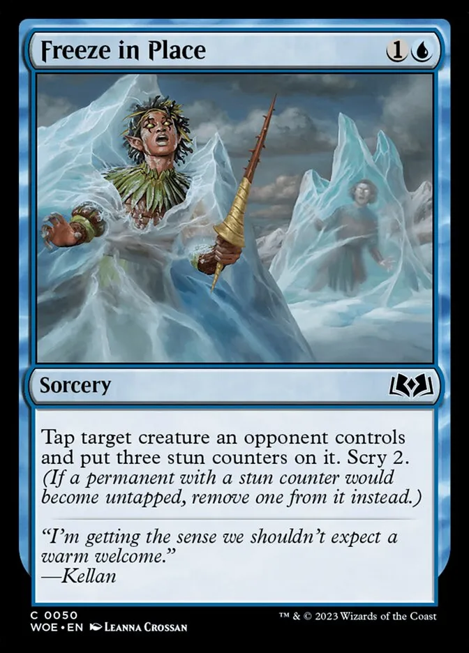 Freeze in Place Front Face