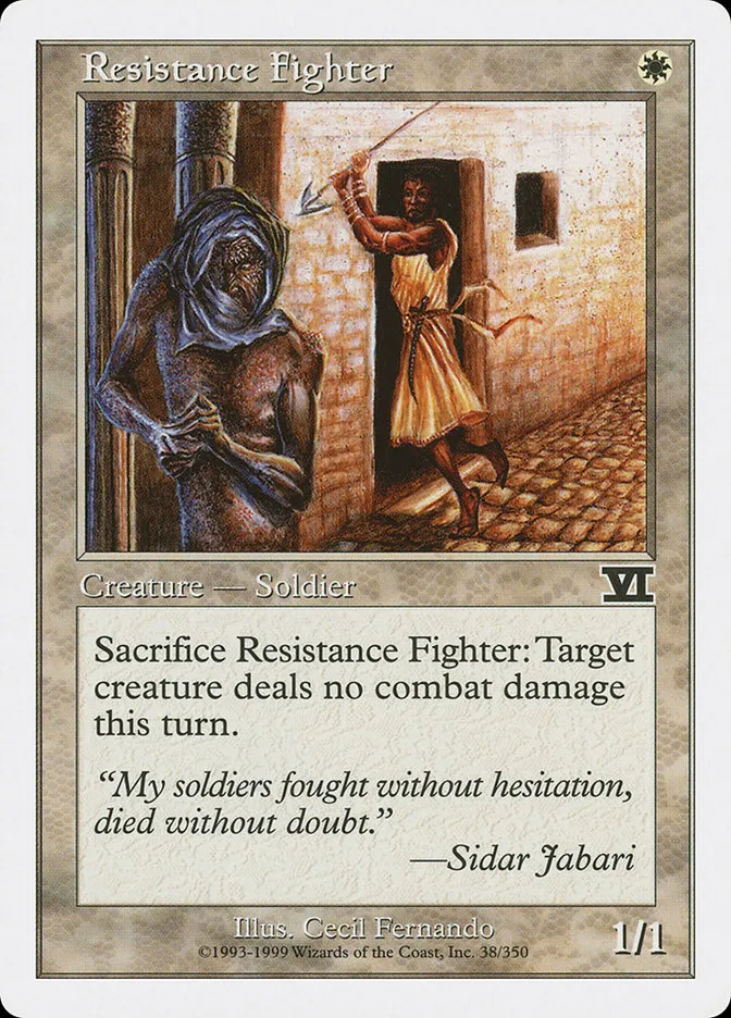 Resistance Fighter Front Face