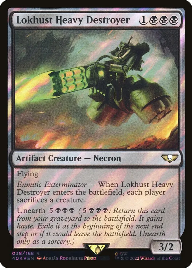 Lokhust Heavy Destroyer Front Face