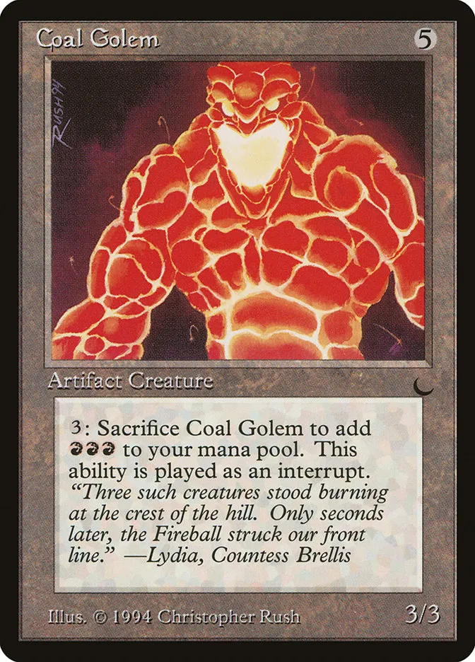 Coal Golem Front Face