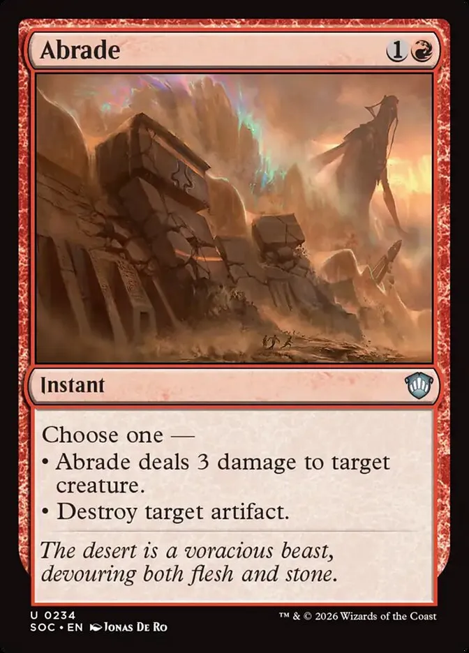 Abrade Front Face