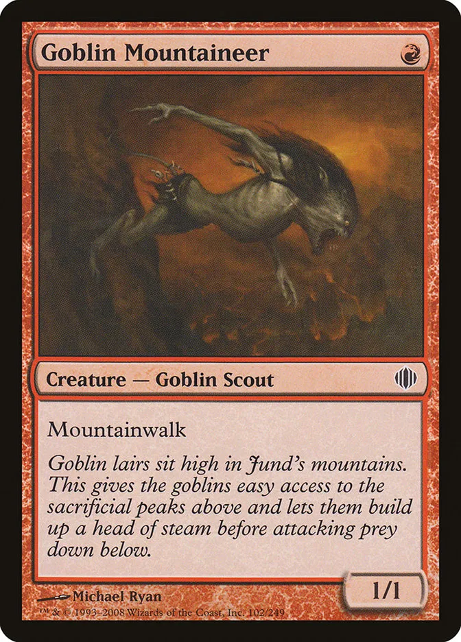 Goblin Mountaineer Front Face