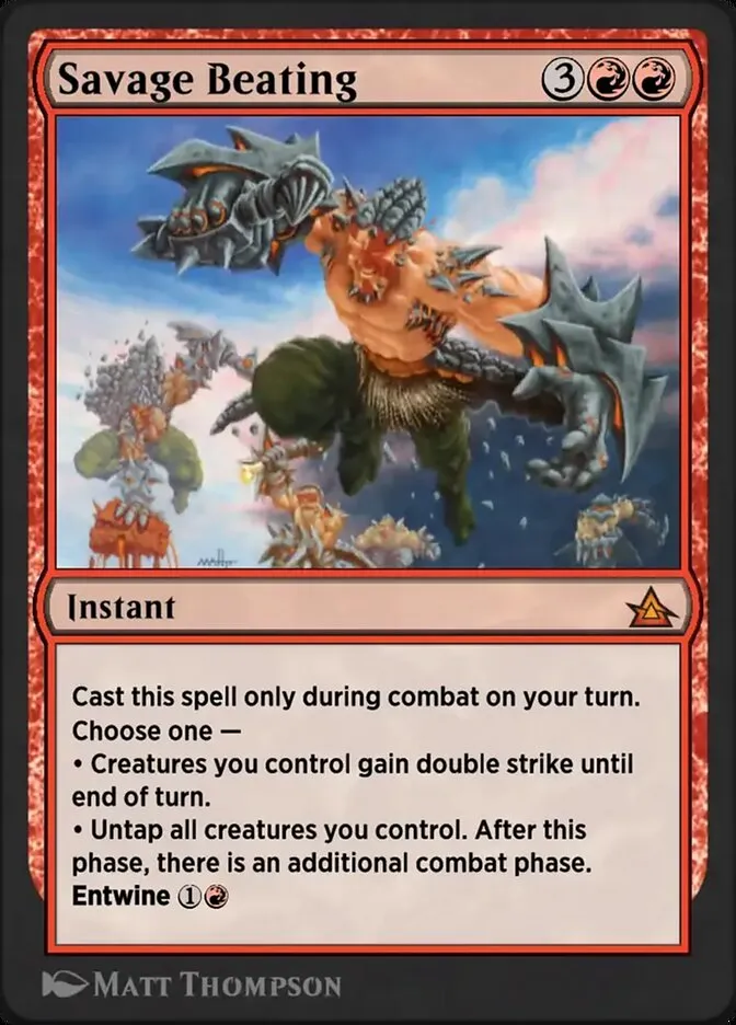 Savage Beating Front Face