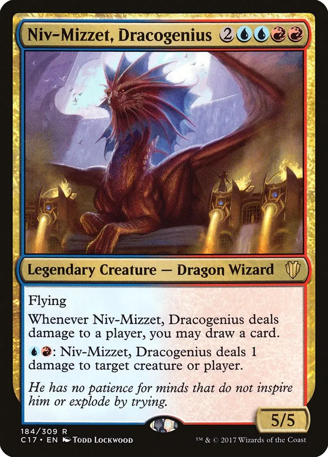 Niv-Mizzet, Dracogenius Front Face