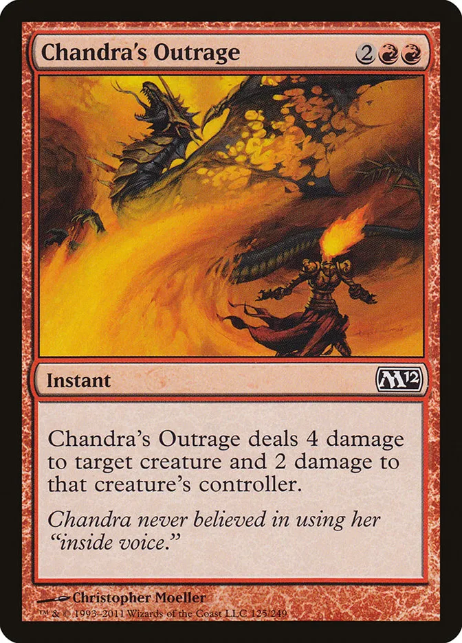 Chandra's Outrage Front Face