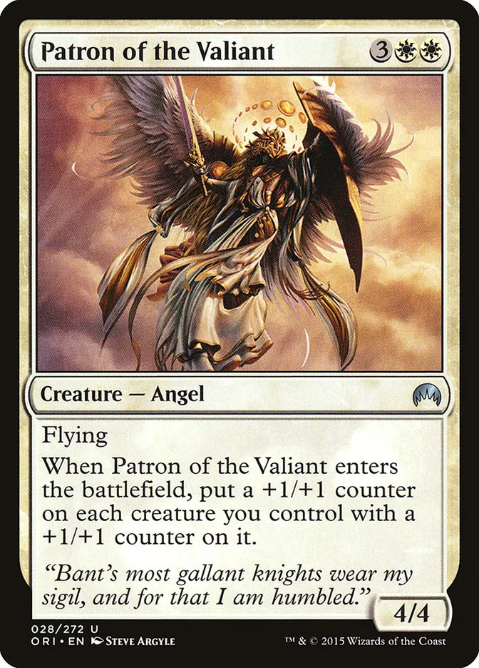 Patron of the Valiant Front Face