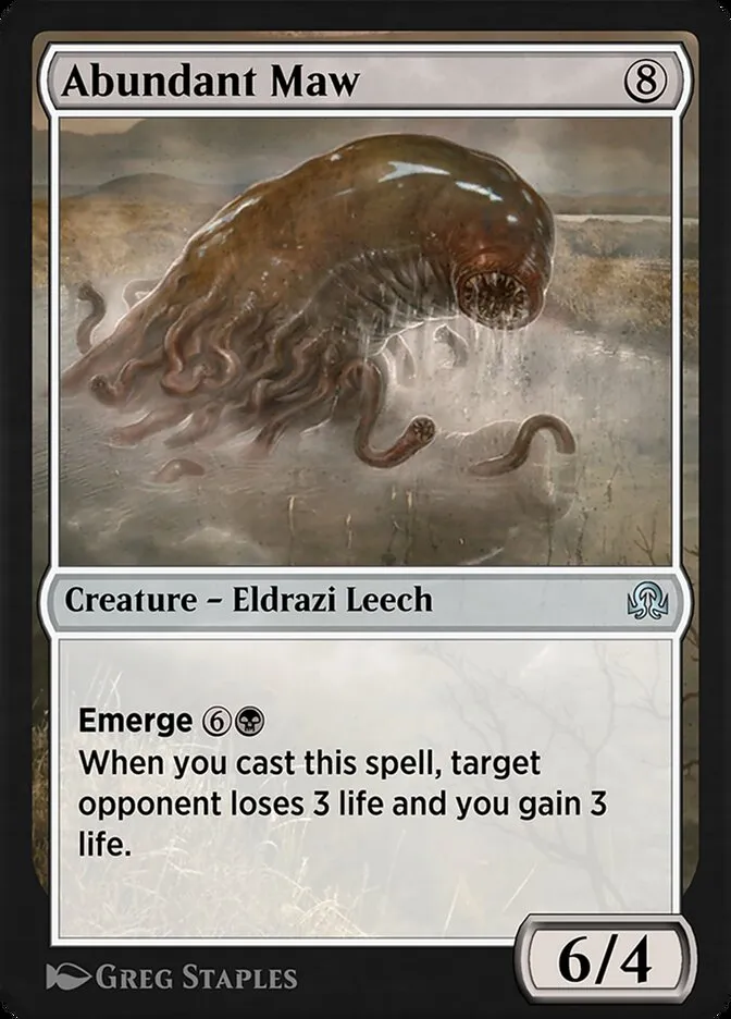 Abundant Maw Front Face