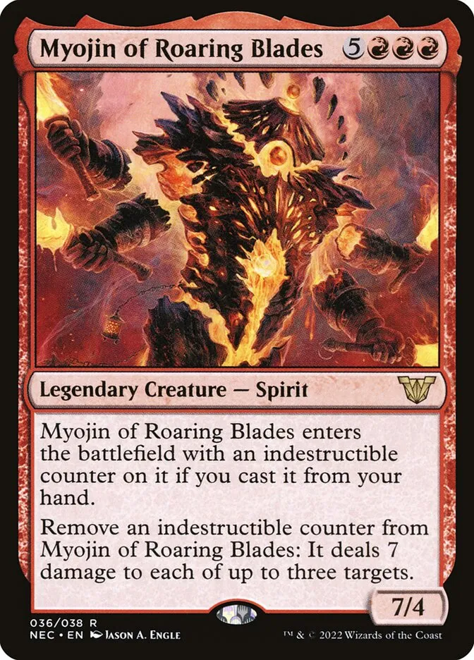 Myojin of Roaring Blades Front Face