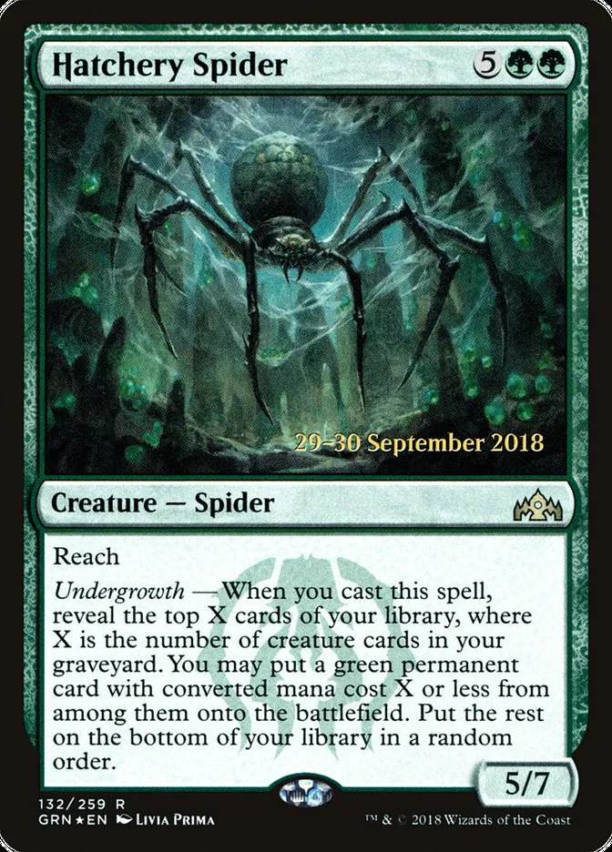 Hatchery Spider Front Face